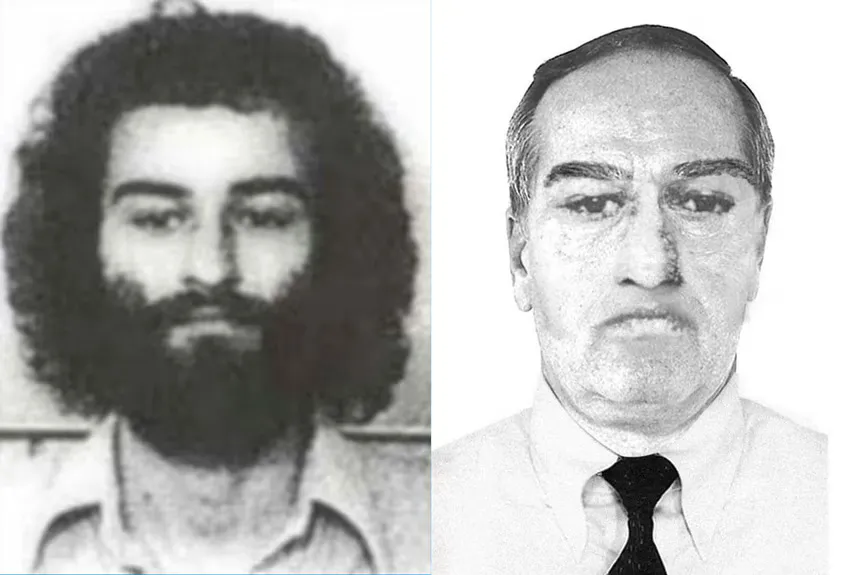 Thayne Alan Smika 1983 foto (à esquerda) e desenho programado pela idade' typeof='foaf:Image' title=