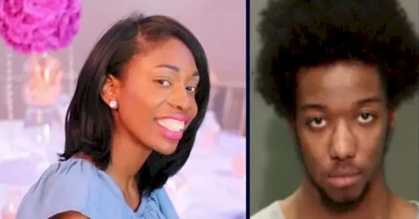 Nisaa Walcott, vlevo, a Khalid Barrow, vpravo (hrnek zastřelen z newyorské policie; oběť