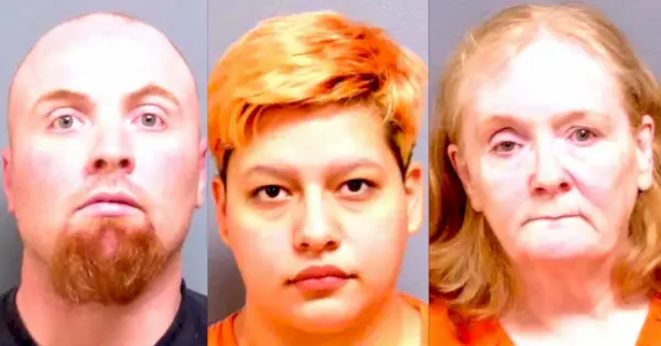 Steven Kittle (à gauche) Lindsey Pratt (au centre) et Robin Kittle (à droite)