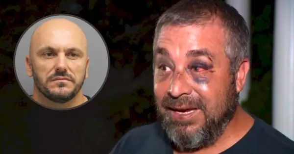 Blerand Hoxha slog tränaren Vince Villanueva med en vattenflaska flera gånger mot en pojke