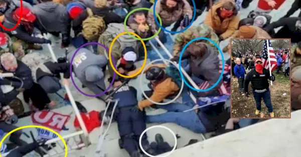 Ronald Colton McAbee a été condamné à la prison pour avoir agressé des agents au Capitole des États-Unis le 6 janvier 2021. (Photos tirées de documents judiciaires)