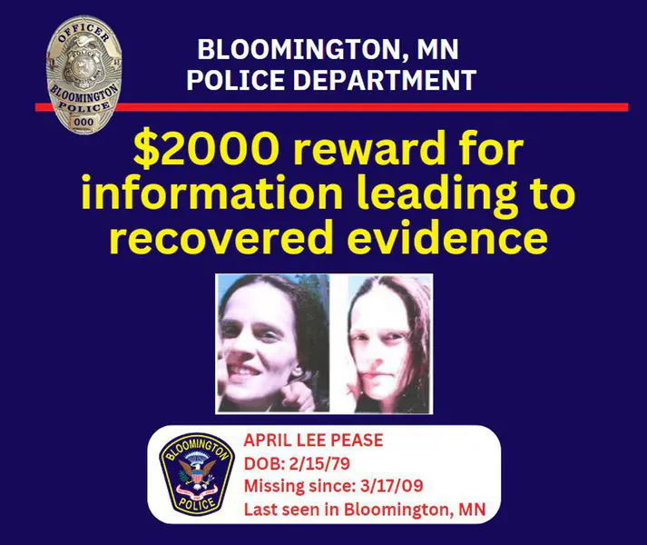 El póster de personas desaparecidas de April Pease aparece en el episodio 1 de la temporada 18 de Killer Couples' typeof='foaf:Image' title=