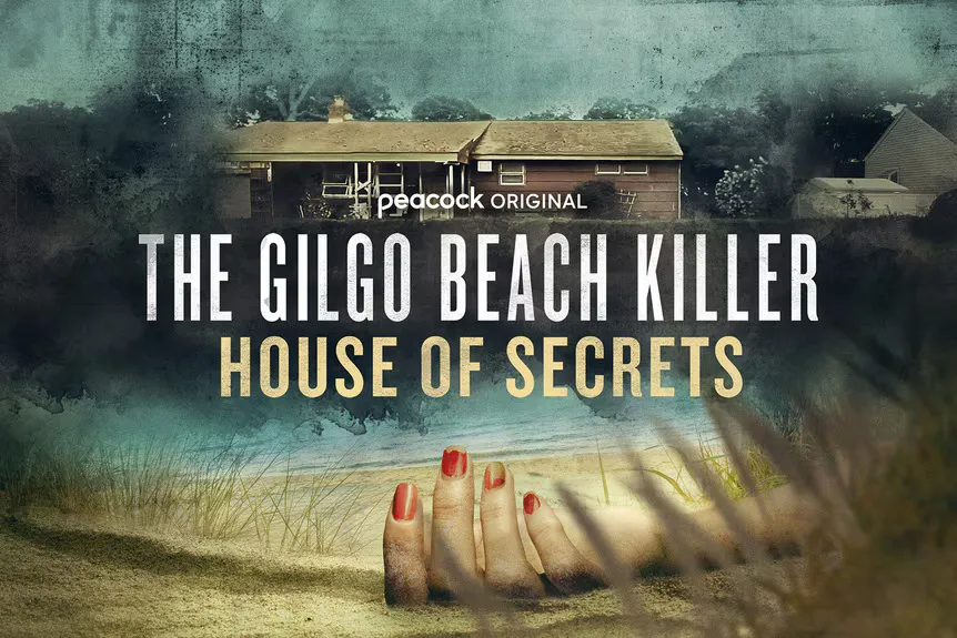 Obras de arte para o assassino de Gilgo Beach: House of Secrets com uma mão mole na praia.' typeof='foaf:Image' title=