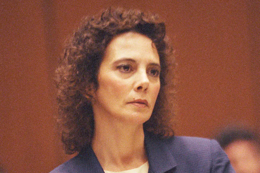 Marcia Clark está no tribunal durante o julgamento de O.J Simpson' typeof='foaf:Image' title=