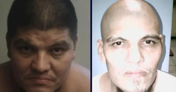 Cesar Humberto Lopez-Larios (Vänster muggbild från FBI; höger muggbild från U.S. Immigration and Customs Enforcement)