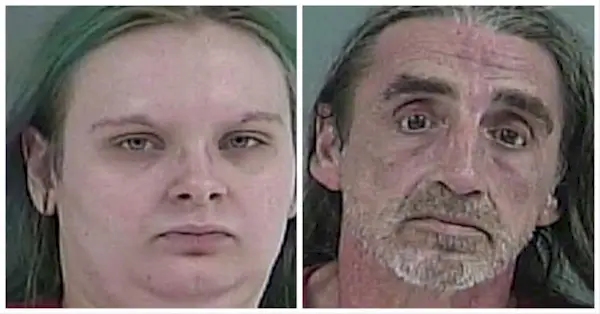 Rebecca Dishman y Sean Finnegan (sheriff del condado de Anderson)