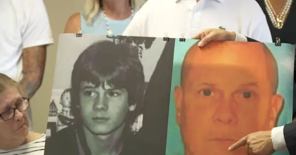 Richard Wershe, Jr., toen en nu. (Screenshot van WJBK, een dochteronderneming van Fox Detroit)