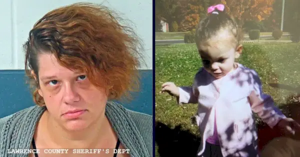 Cheyenne Hill verschijnt links op een boekingsfoto; Elliaunna Plummer verschijnt rechts op haar overlijdensfoto