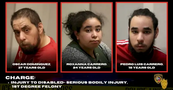 Оскар Домингес, Роксанна Карреро и Педро Луис Карреро