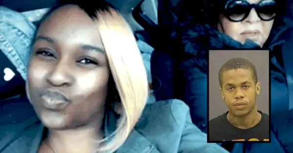 브래디나 헨슨(왼쪽)과 친척 데보라 파월(오른쪽). 법원에 제출된 피해자 영향 진술서에 제공된 사진. 삽입: 볼티모어 시 경찰 Tavon Howard의 예약 사진.