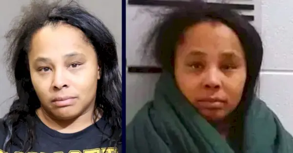 Laquandra Williams dyker upp på två bokningsbilder