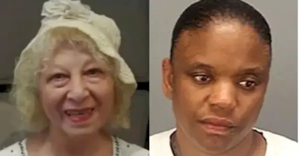 Afaf Assad (KABC-skärmdump) och Candace Tai Townsel (Riverside County Sheriff