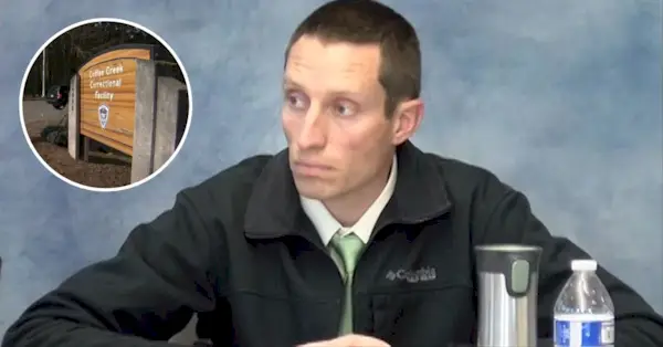 Tony Daniel Klein (JAV Oregono apygardos teismas), Coffee Creek pataisos įstaiga („YouTube“ ekrano kopija)