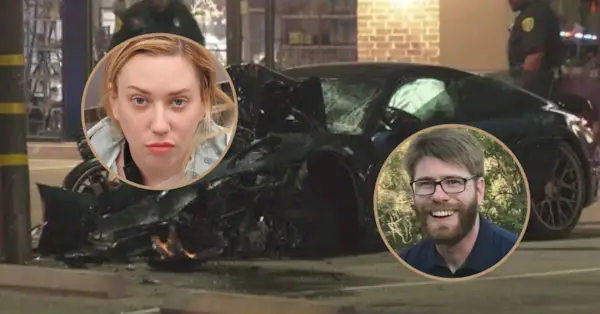 קריסטינה צ'יימברס מואשמת בהתרסקות שיכור שהרגה את ג'וזף מקמולין ביום רביעי, 19 באפריל, 2023, ביוסטון. (Chambers