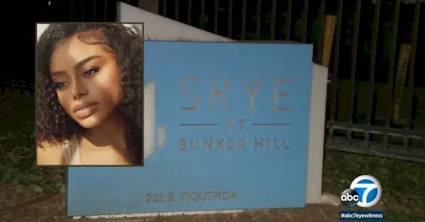 Полиция расследует убийство Малессы Муни (врезка). (Скриншоты со станции Лос-Анджелеса KABC/YouTube)