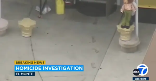 Blutige Fußspuren in LA