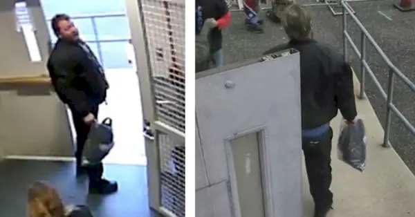 Steve'as Saxionesas paleistas iš JAV Kapitolijaus policijos areštinės 16.30 val. 2021 m. sausio 6 d. Nuotraukos suteiktos JAV teisingumo departamento.