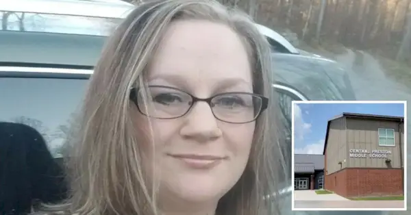 Cassandra Sisler (Kampagne für das Preston County Democratic Committee) und die Central Preston Middle School (Facebook-Screenshot)