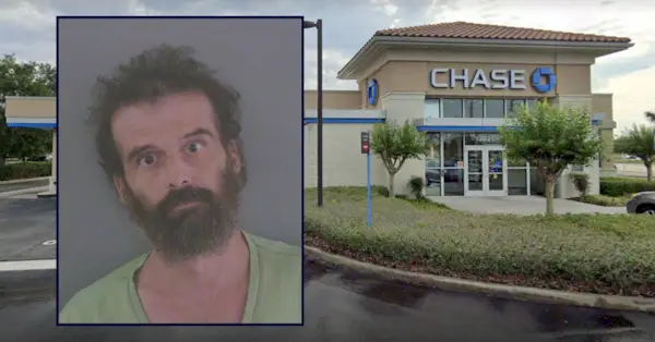 Michaelas Flemingas pasirodo prieš Chase banką Floridoje