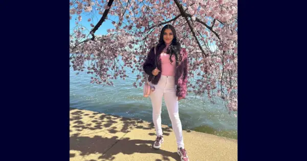 София Леоне на Национальном фестивале цветения сакуры