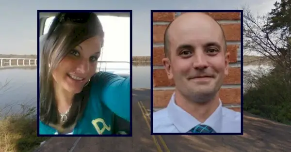 Tabitha Smith, vložka vľavo; zástupca RJ Leonard, vložka vpravo; hlavný obrázok je pristátie rieky blízko miesta, kde zahynuli v Tennessee