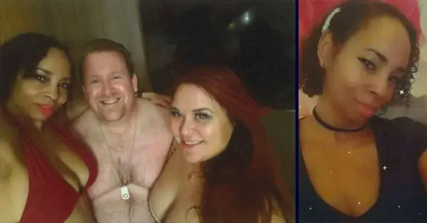 Rechter Erika Ballou van de Clark County District Court verschijnt uiterst links en uiterst rechts; middenlinks en middenrechts verschijnen twee openbare verdedigers