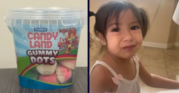 Amelie Parades Sotelo s'est étouffée avec un Candy Land Gummy Dot. (Photos de sa famille