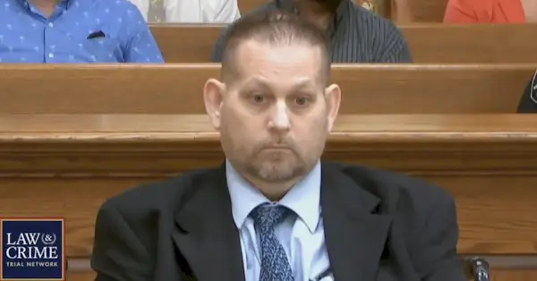 William Zelenski momentos depois que um júri o considerou culpado de homicídio doloso em primeiro grau (CrimeSeries)